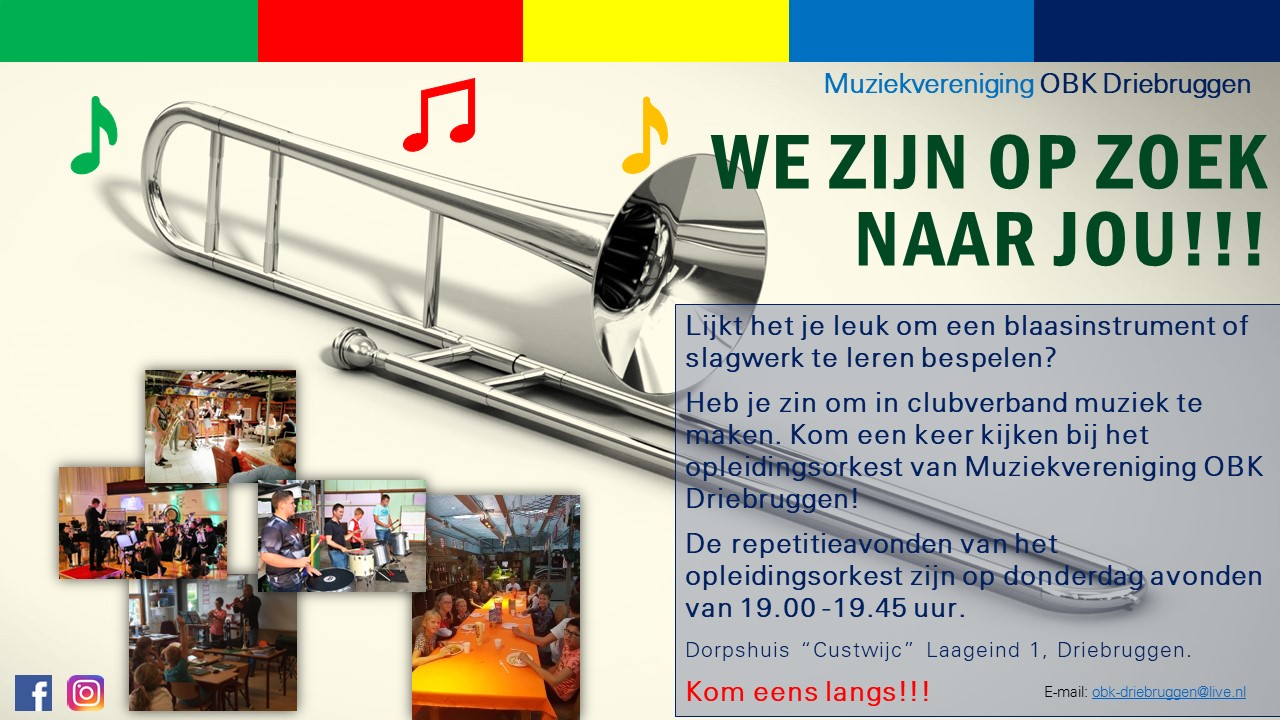 We zijn op zoek naar Jou!!! (Jeugd)